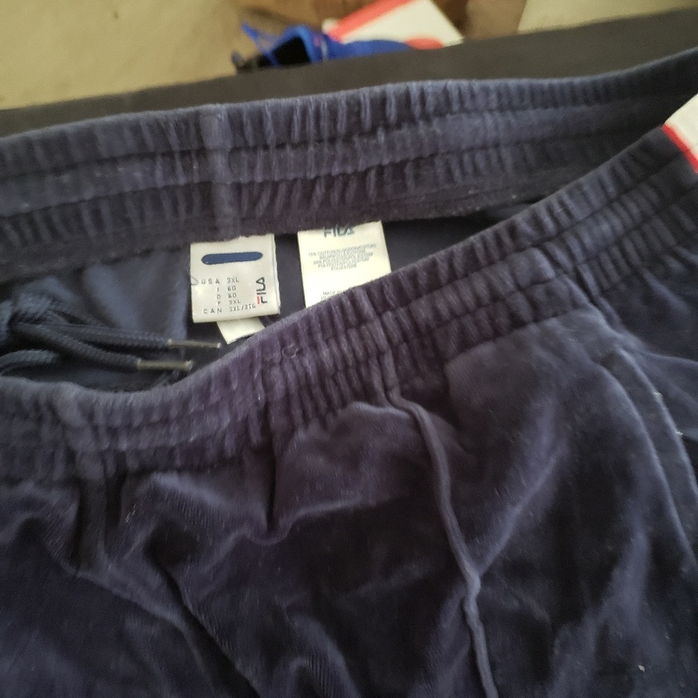 VELOUR FILA SWEAT PANTS